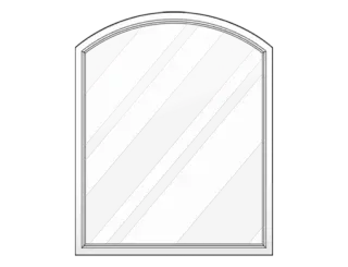 Specialty Shapes replacement window in Western NC